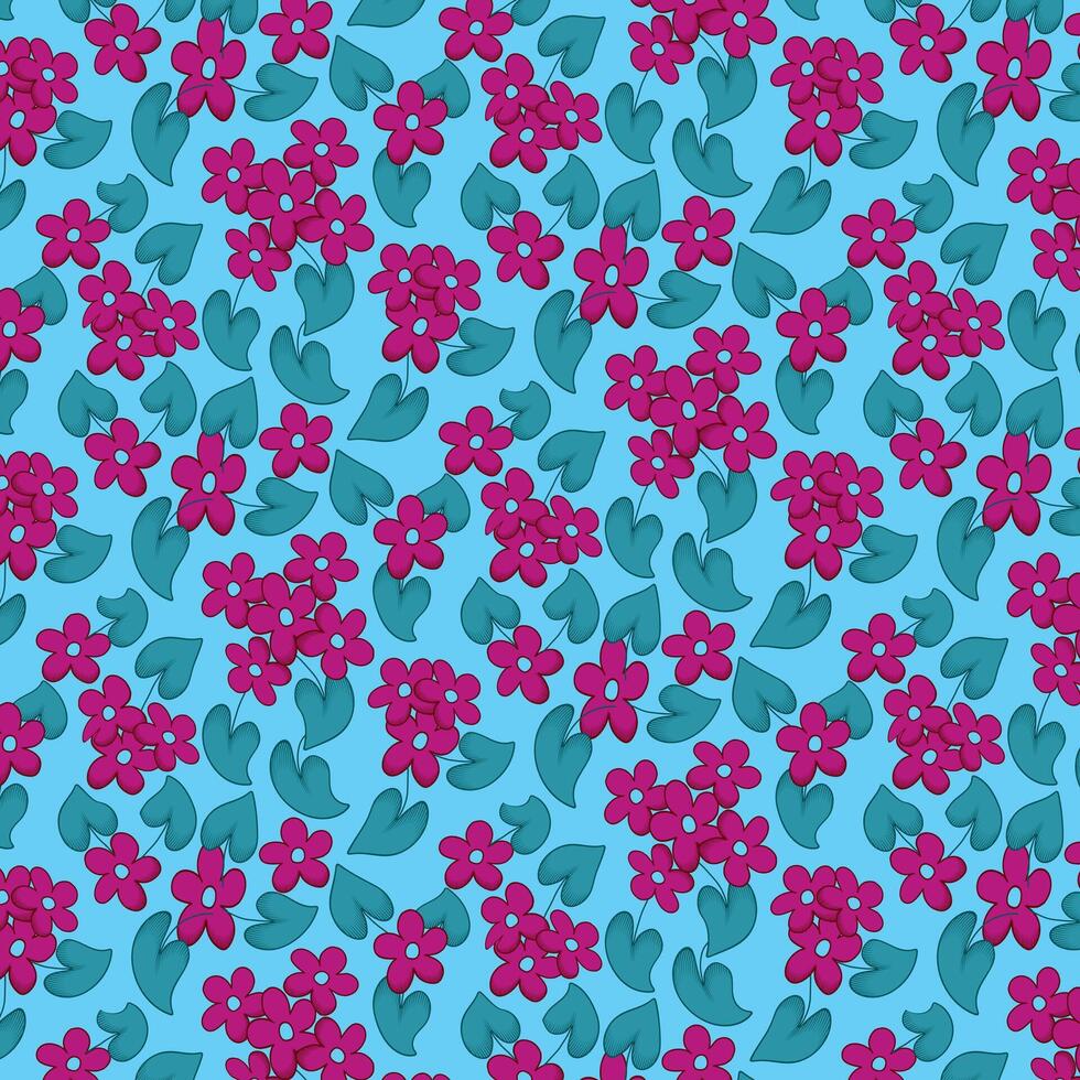 vector sin costura vistoso floral modelo para fondo, texturas, tela, imprimir, textiles, envase... elegante sin costura decorativo modelo.