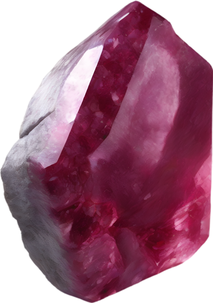 AI generated Ruby stone, colorful gemstone clipart. png