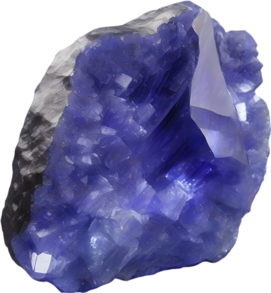 AI generated Tanzanite stone, colorful gemstone clipart. 42599188 PNG