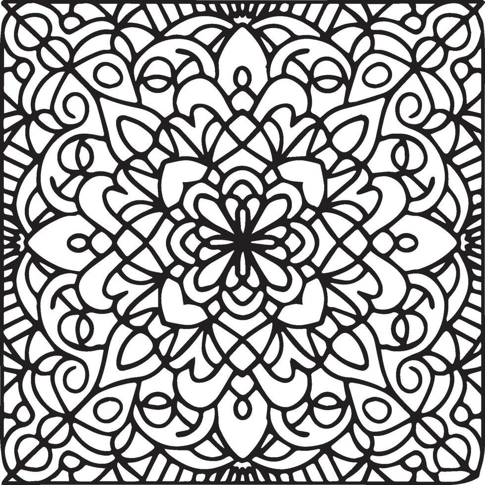 Ornate objects coloring pages. Ornate objects outline for coloring book vector