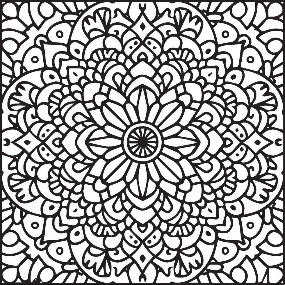Ornate objects coloring pages. Ornate objects outline for coloring book vector