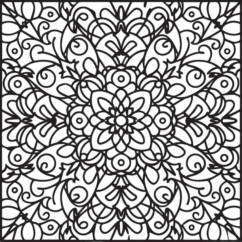 Ornate objects coloring pages. Ornate objects outline for coloring book vector