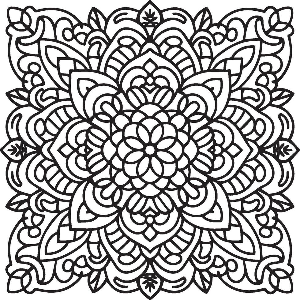 Ornate objects coloring pages. Ornate objects outline for coloring book vector