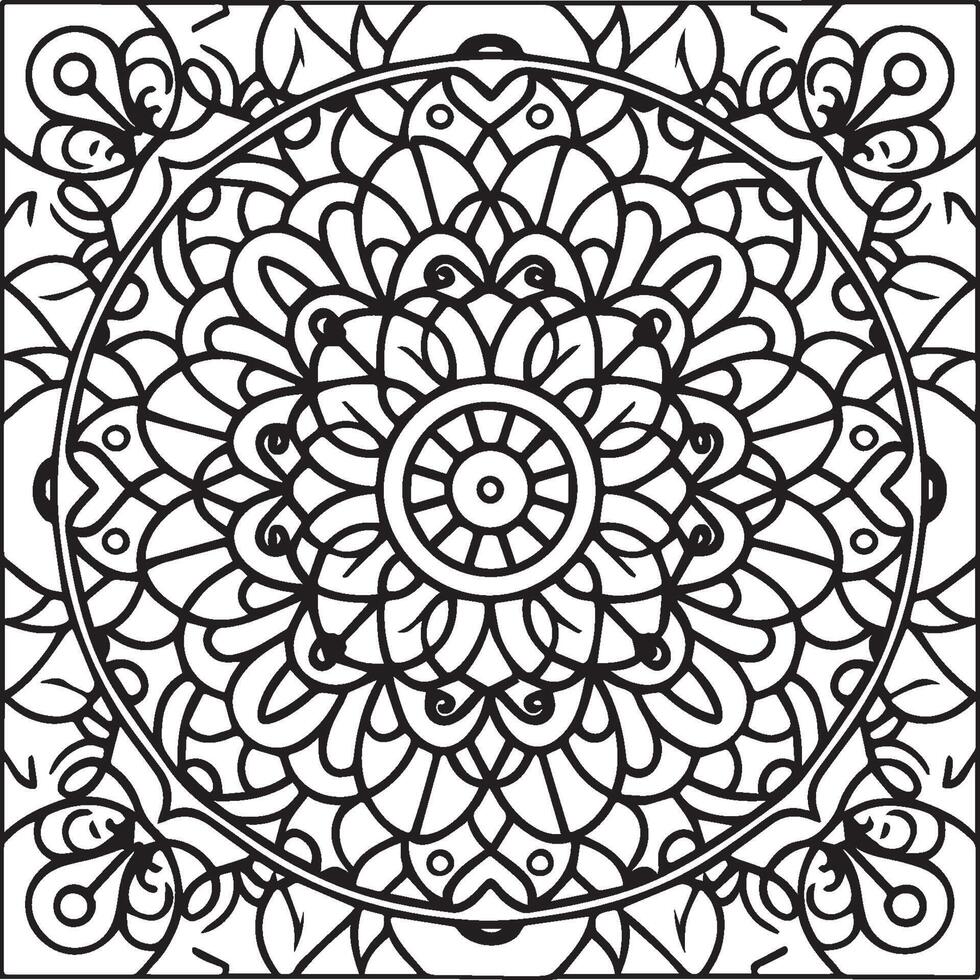 Ornate objects coloring pages. Ornate objects outline for coloring book vector