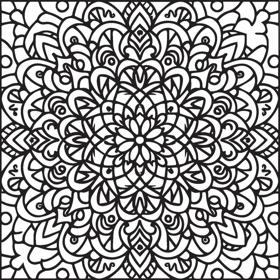 Ornate objects coloring pages. Ornate objects outline for coloring book vector