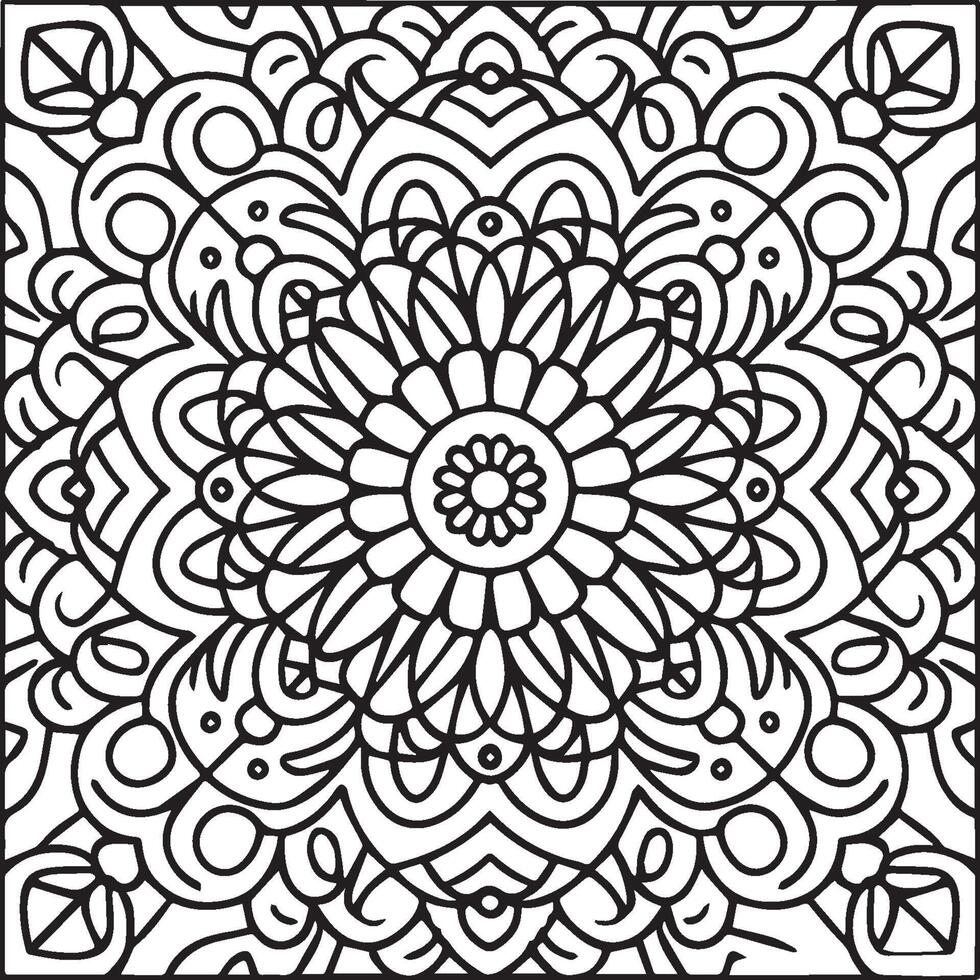 Ornate objects coloring pages. Ornate objects outline for coloring book vector