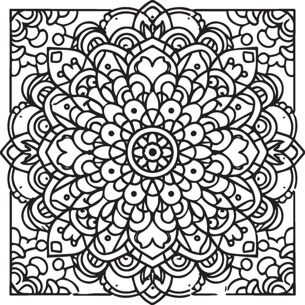 Ornate objects coloring pages. Ornate objects outline for coloring book vector