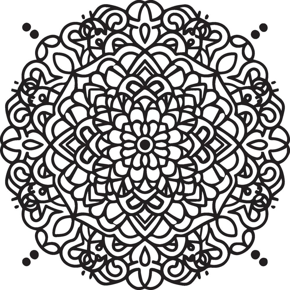 Ornate objects coloring pages. Ornate objects outline for coloring book vector