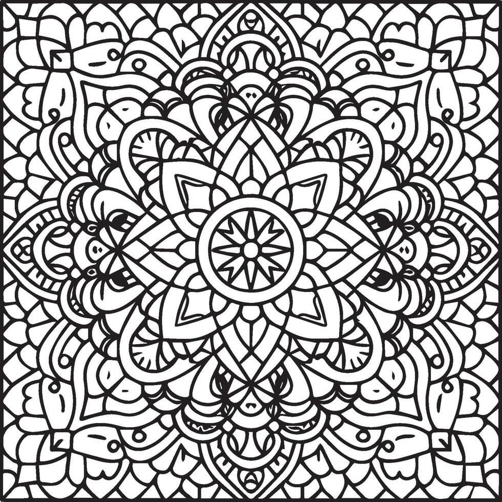 Ornate objects coloring pages. Ornate objects outline for coloring book vector