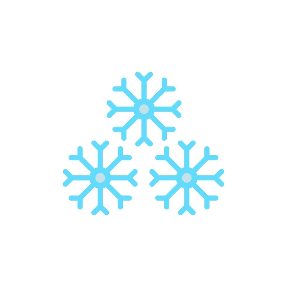 Snowflake Icon Graphic,snowfall, icon isolated on white background, suitable for websites, blogs, logos, graphic design, social media, UI, mobile apps. vector