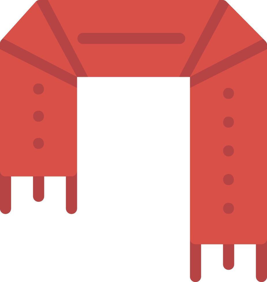 Scarf vector icon