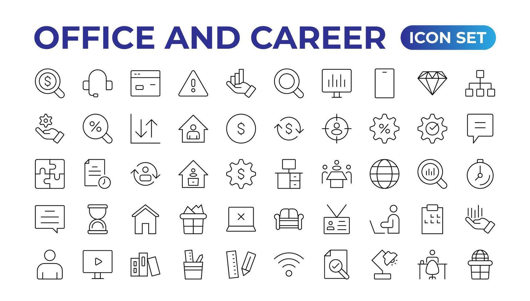 Set of thin line icons related to team, teamwork, co-workers, and cooperation.Linear business simple symbol collection.Business training and office collection. Big UI icon set. Thin outline pack. vector