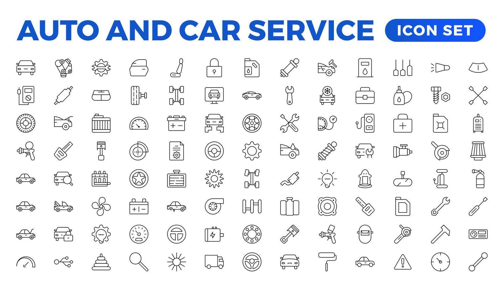 Car service and repair icon set. Car service and garage.car, auto, automobile icon. repair icons element. Garage, engine, oil, maintenance, accelerate icon. Car service icon set. Auto service, car vector