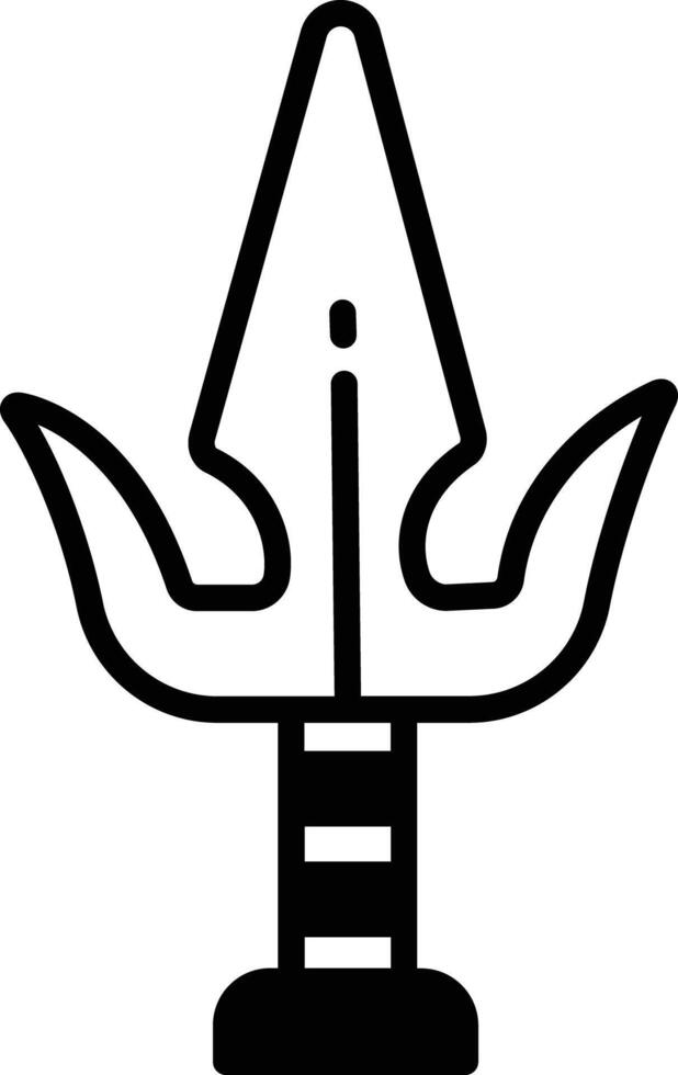 Sai glyph and line vector illustration