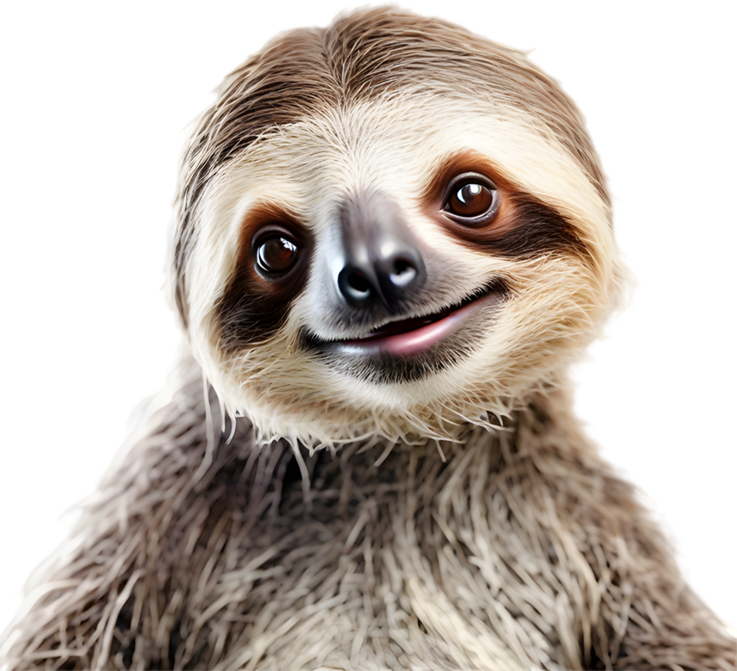 AI generated Watercolor painting of a cute Sloth. png