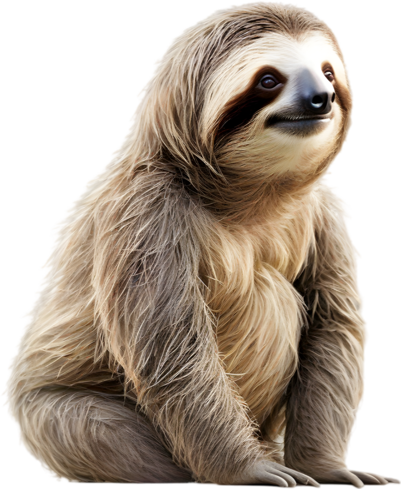 AI generated Watercolor painting of a cute Sloth. png