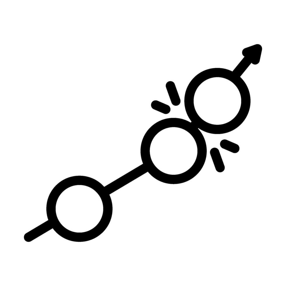 roquet juego de croquet juego línea icono vector ilustración