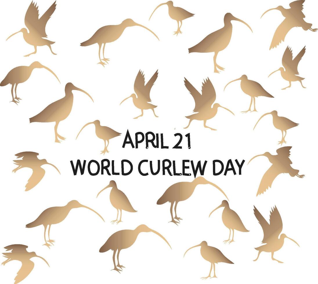 world curlew day vector