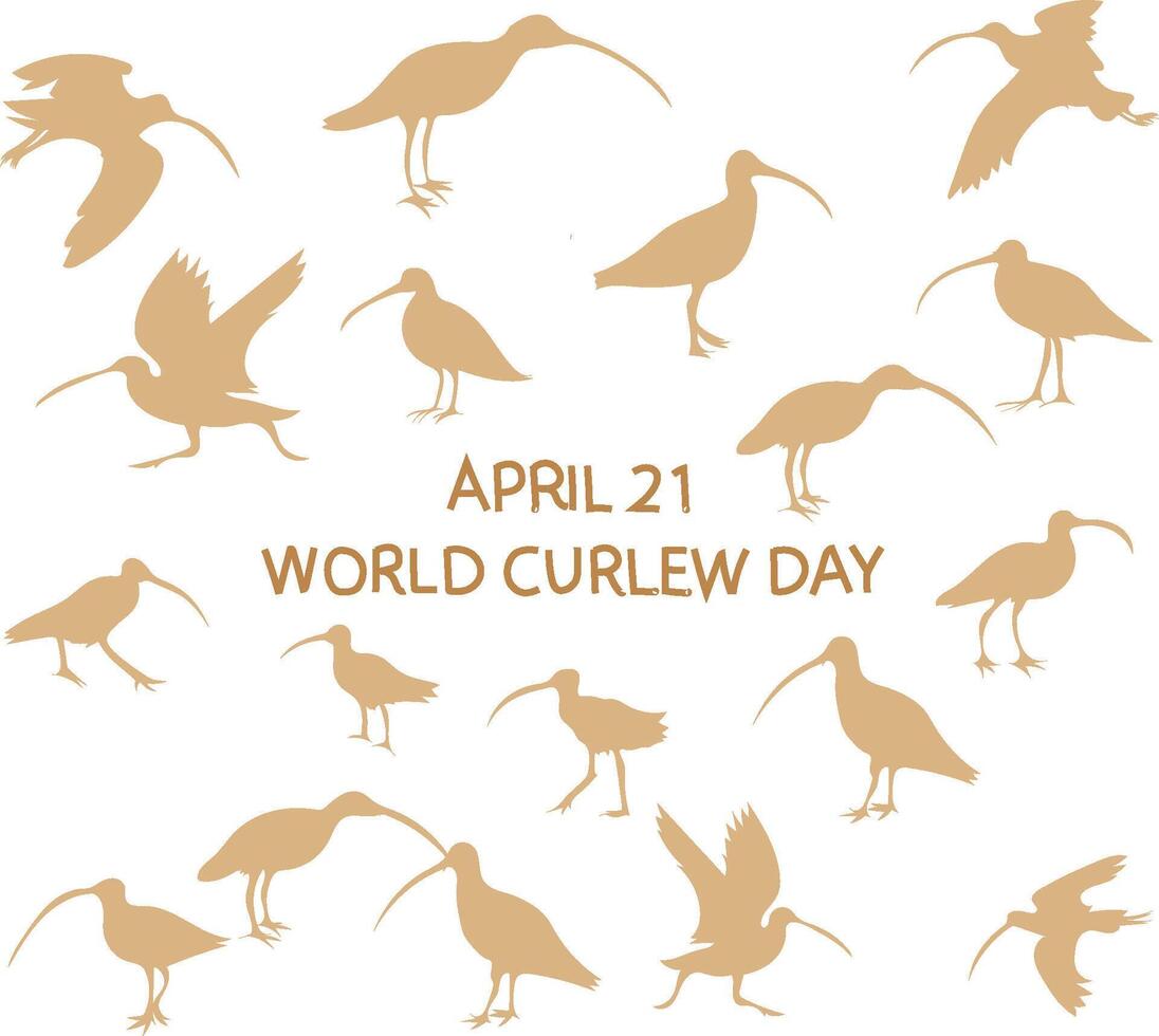 world curlew day vector