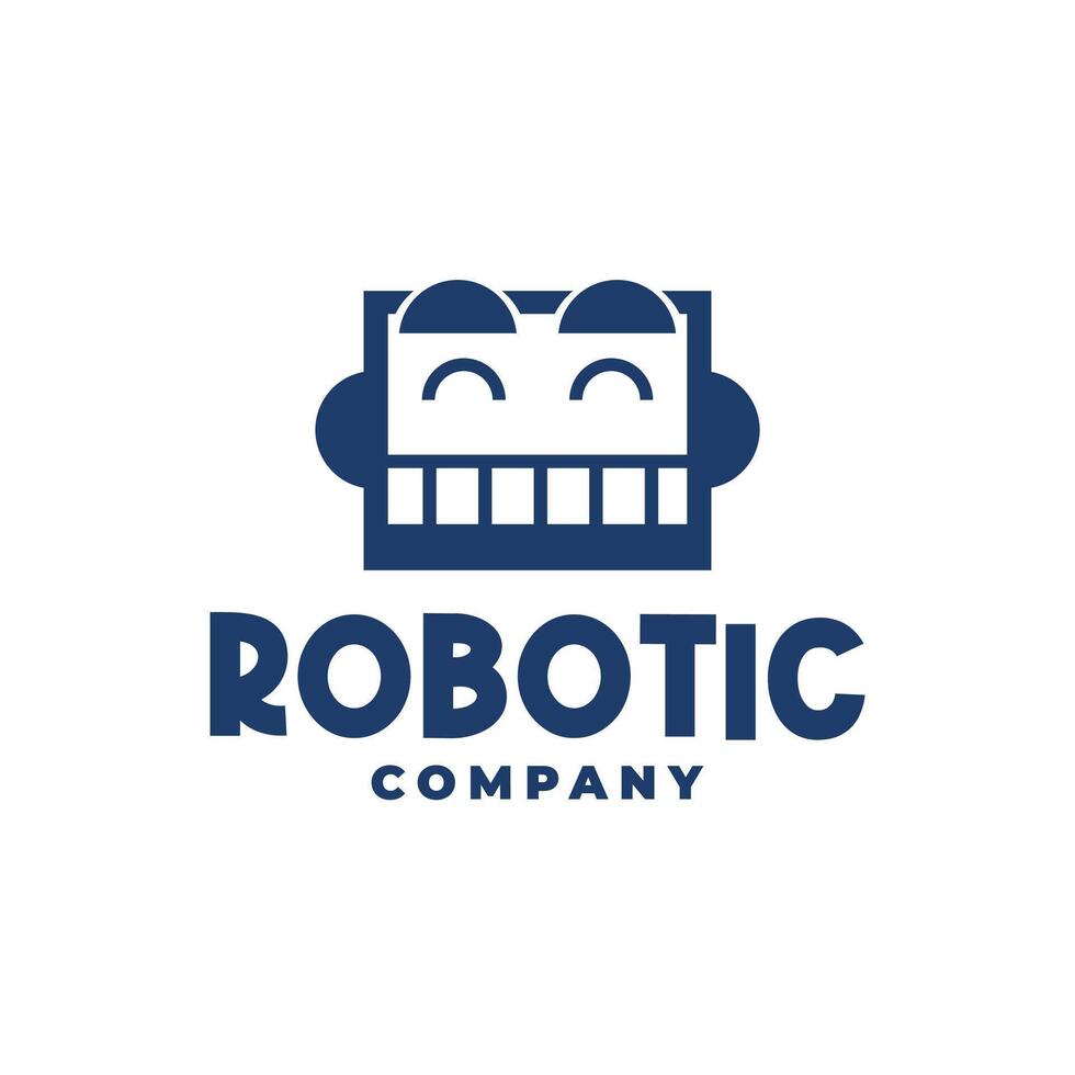 illustration of a funny robot for any business related to toy, robot or technology. vector