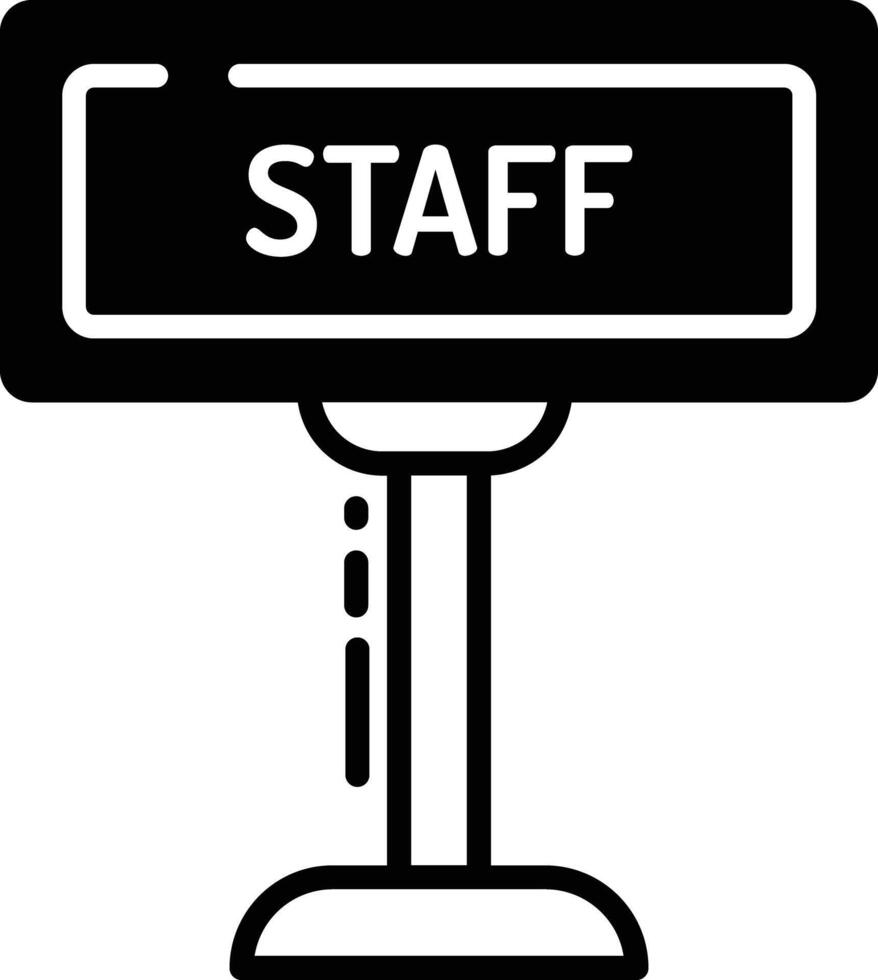 security check glyph and line vector illustration