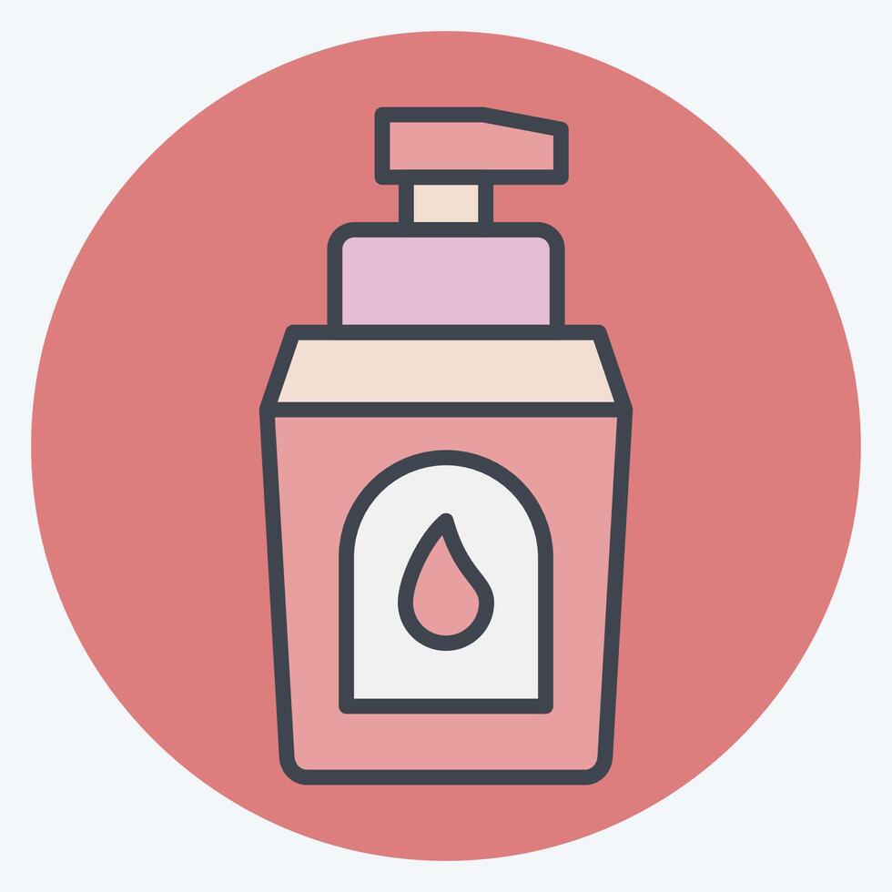 Icon Cream Waterprof. related to Diving symbol. color mate style. simple design illustration vector