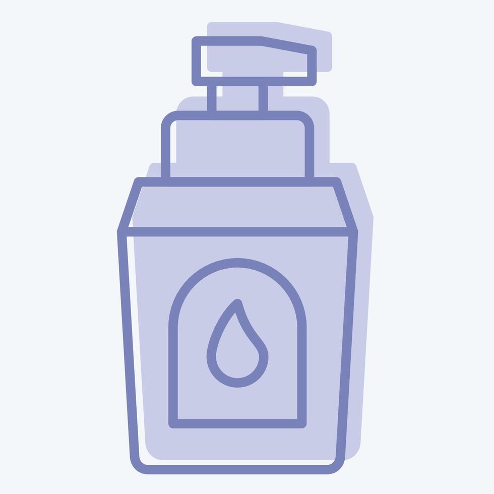 Icon Cream Waterprof. related to Diving symbol. two tone style. simple design illustration vector