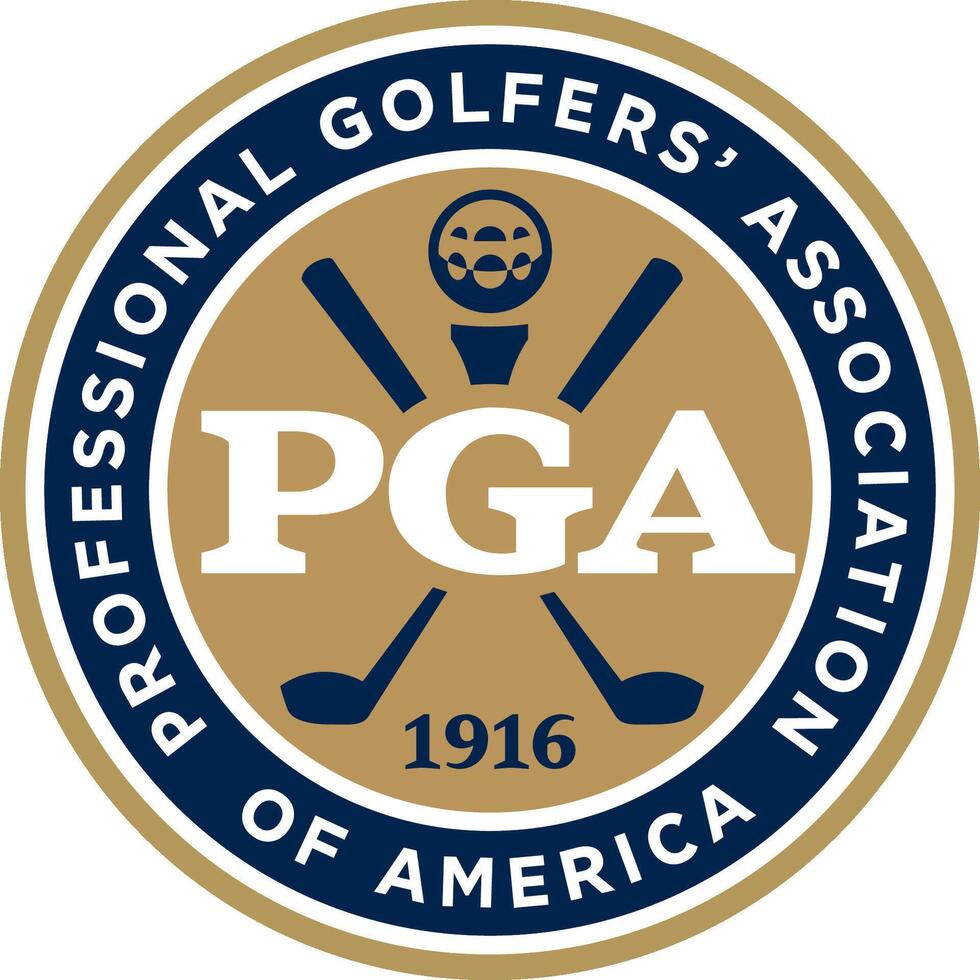 The logo of the Professional Golfers' Association of America vector