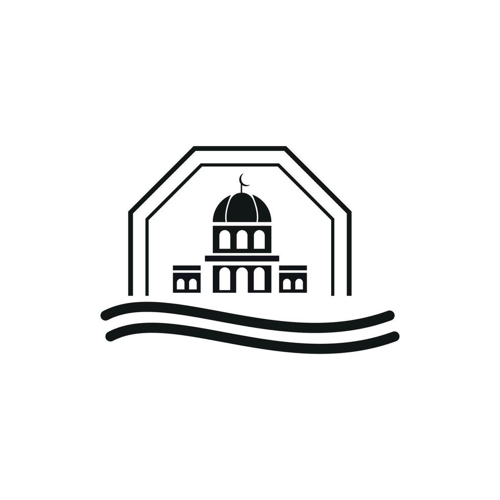 Vector Islamic mosque logos design
