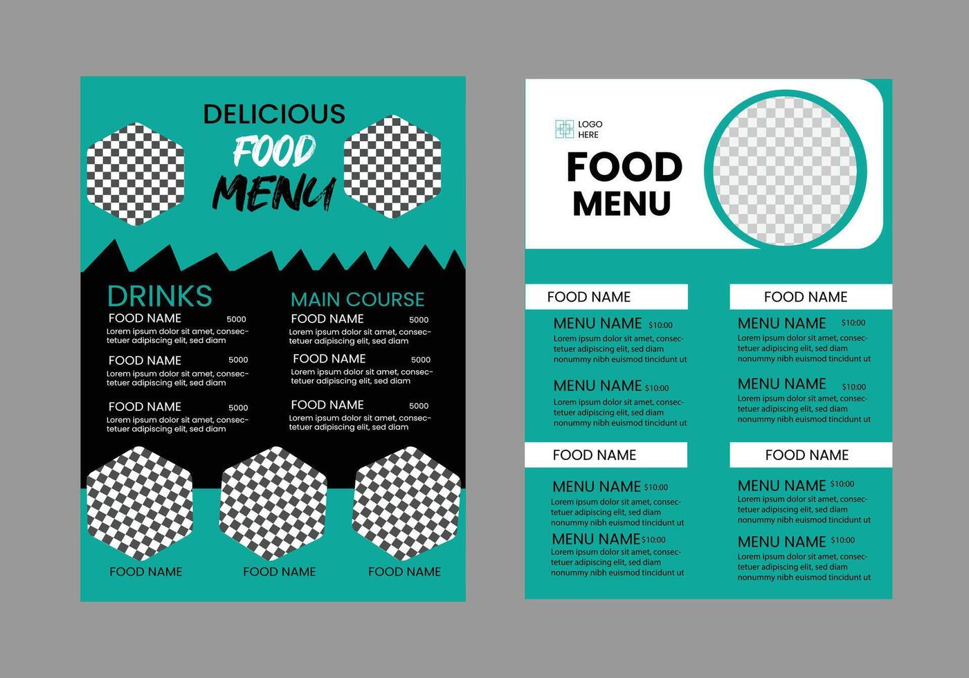 flyer template design vector