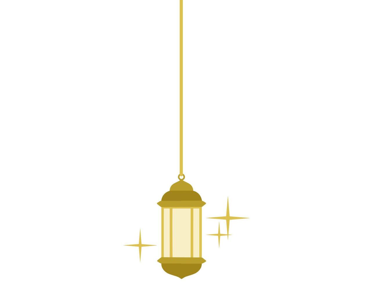 Islamic Eid Al Adha Lantern vector