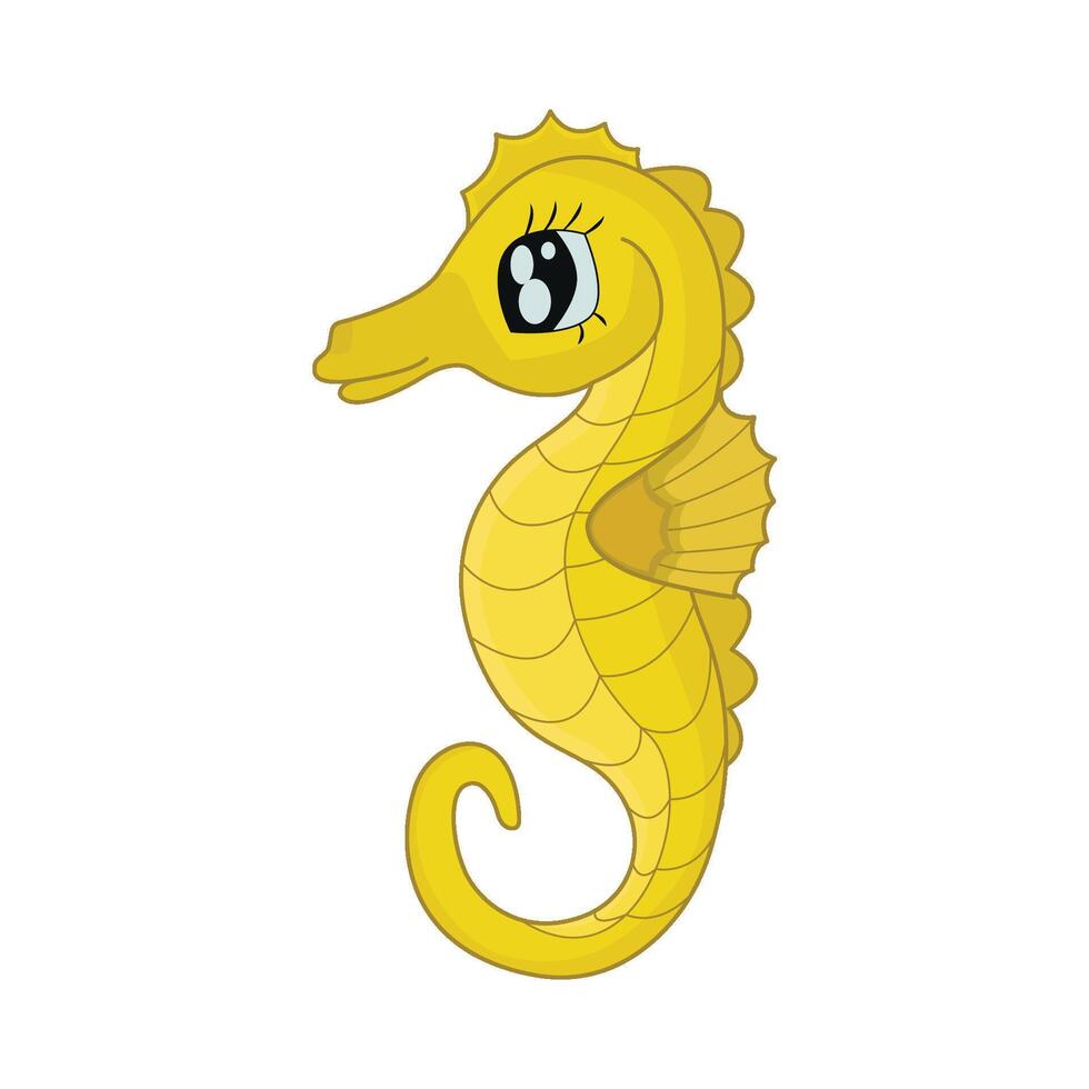 illustration of seahorse vector