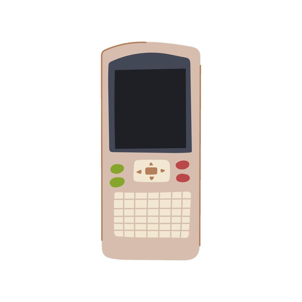 accounting graphing calculator cartoon vector illustration