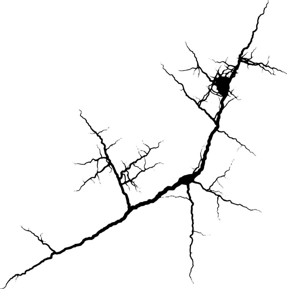 Rustic cracked vector texture with many cracks and scratches. Abstract background. Broken and damaged surface.