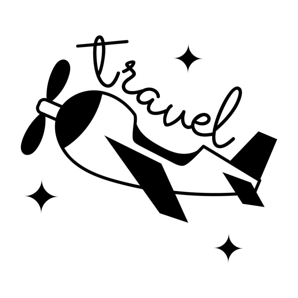 Trendy Air Travel vector