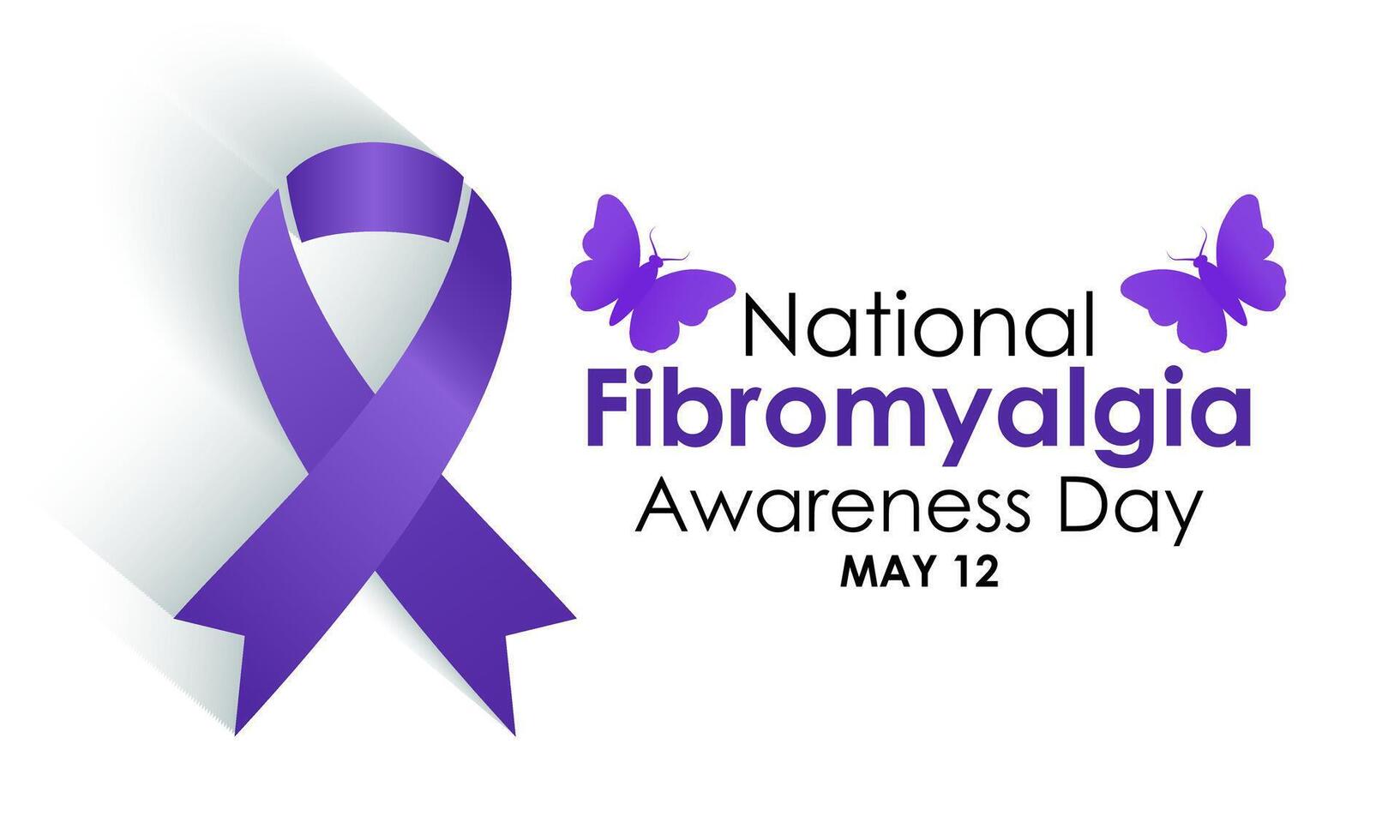 International Fibromyalgia Awareness Day, May 12. Vector illustration. Template for background, banner, card, poster. flyer design. Flat illustration.