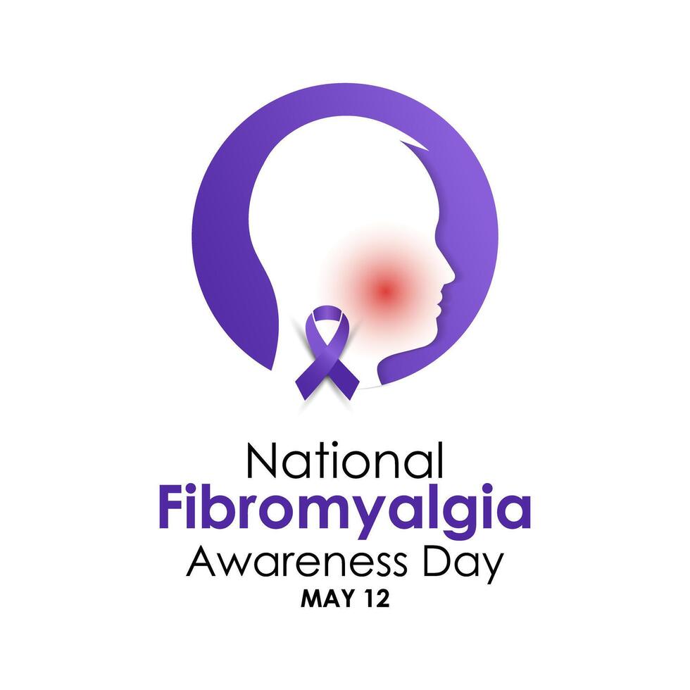 International Fibromyalgia Awareness Day, May 12. Vector illustration. Template for background, banner, card, poster. flyer design. Flat illustration.