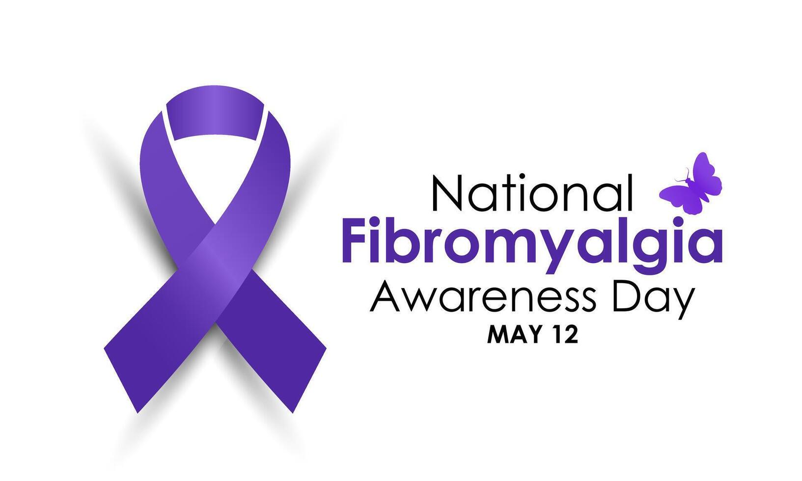 International Fibromyalgia Awareness Day, May 12. Vector illustration. Template for background, banner, card, poster. flyer design. Flat illustration.