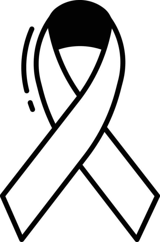 Cancer glyph and line vector illustration