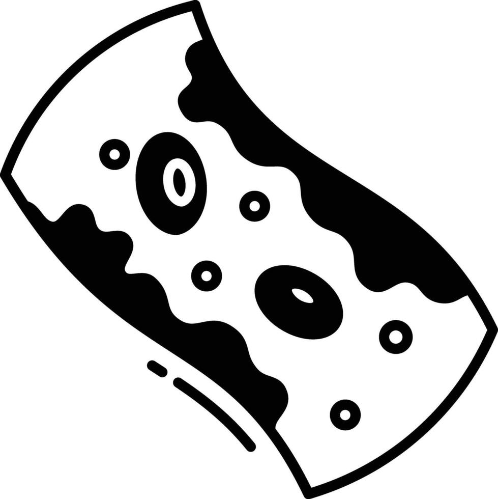 Cholesterol glyph and line vector illustration