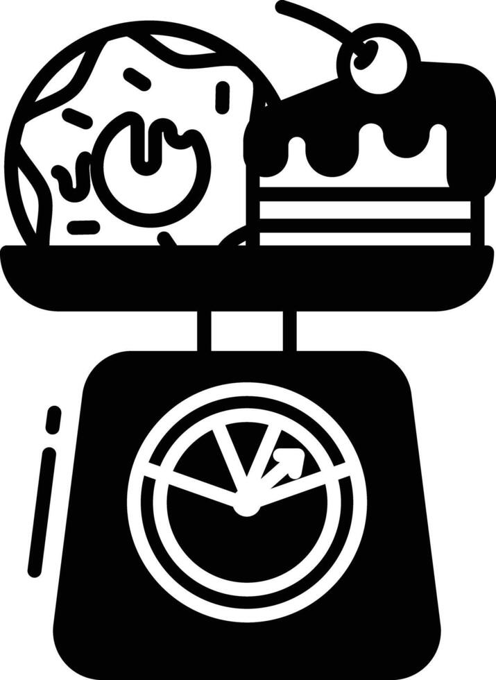 high cholesterol glyph and line vector illustration