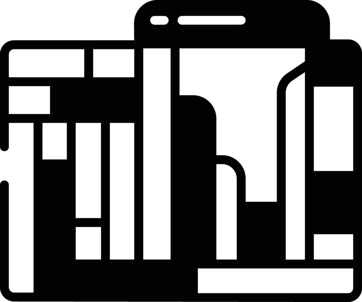 Sacsayhuaman glyph and line vector illustration