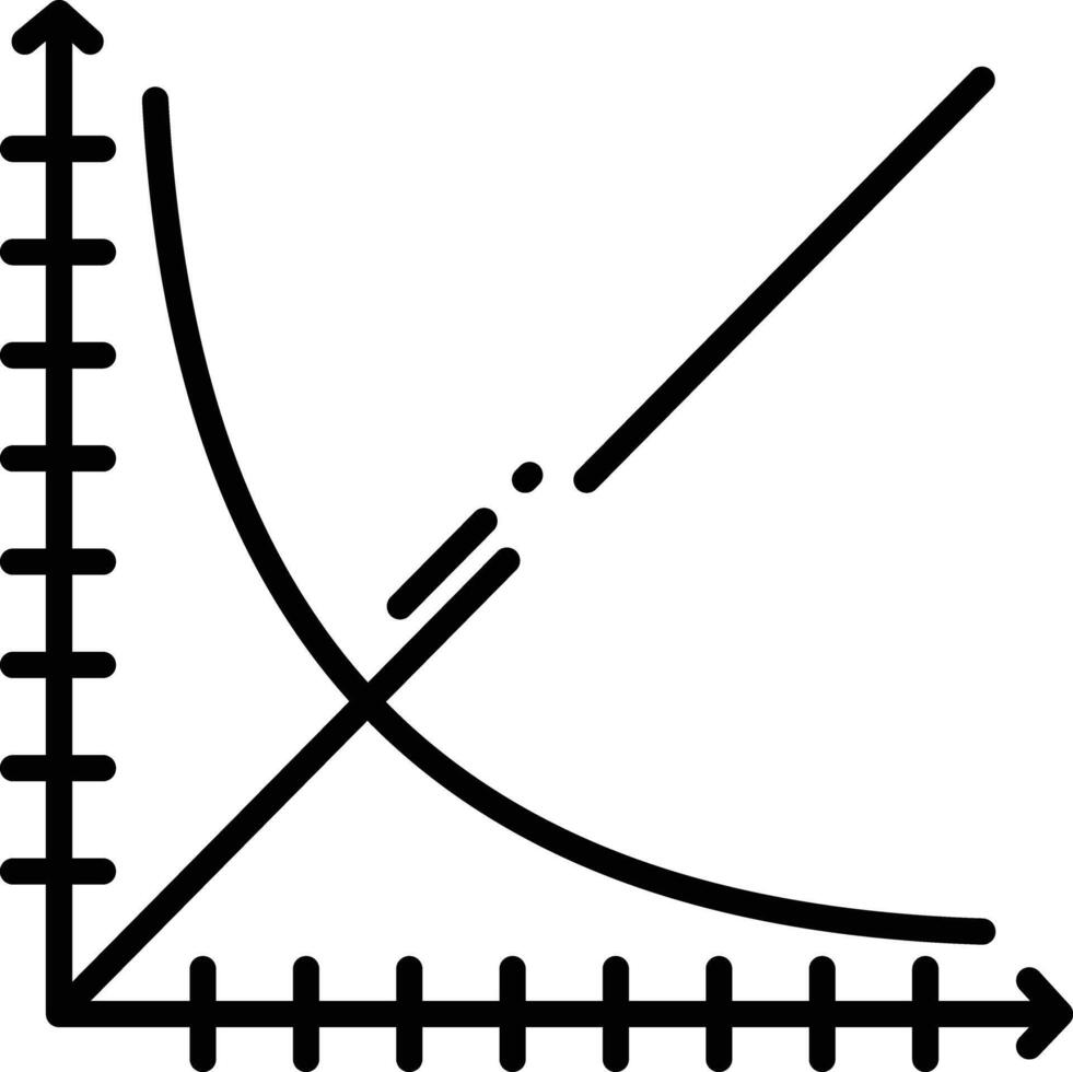 física glifo y línea vector ilustración