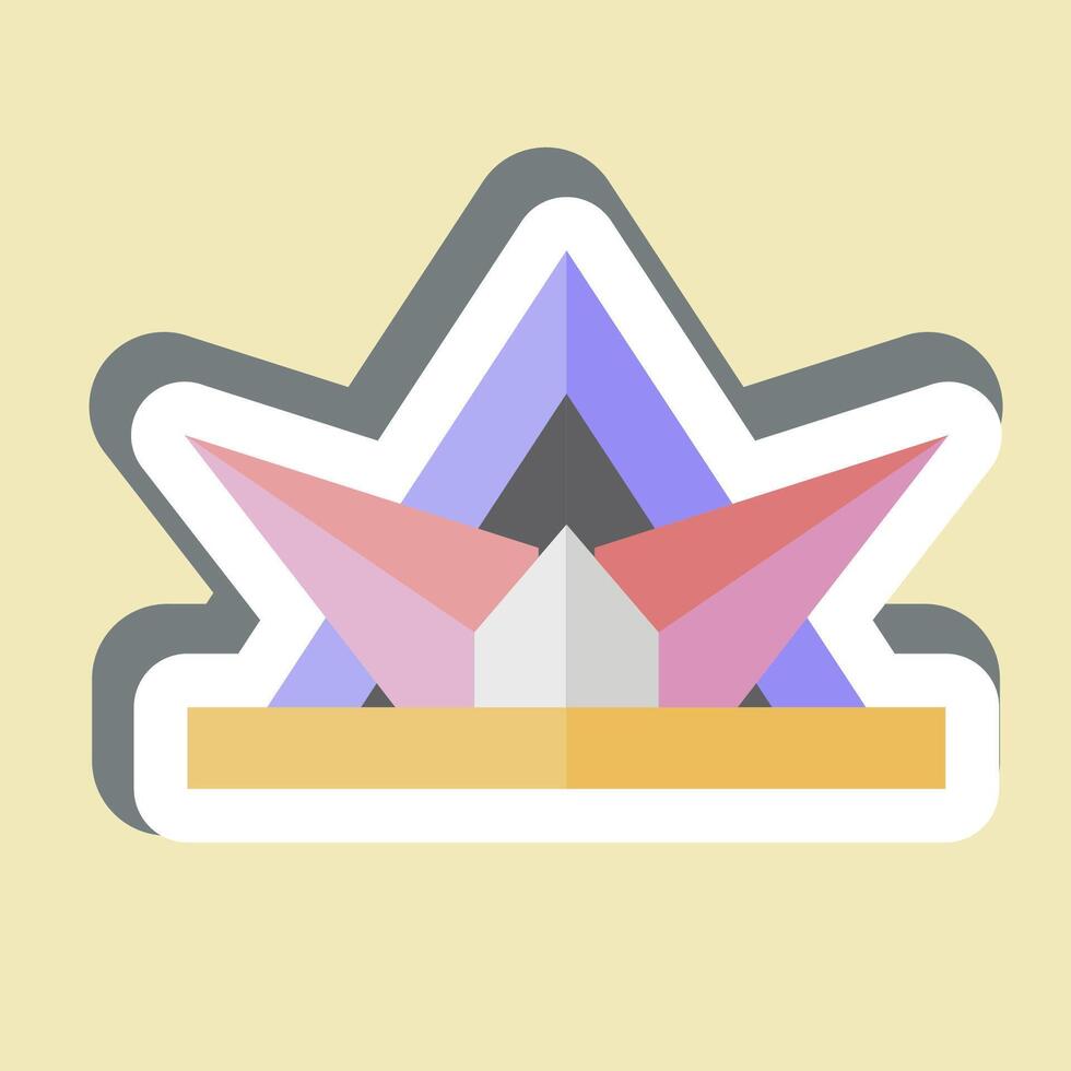 Sticker Memorial. related to South Africa symbol. simple design illustration vector