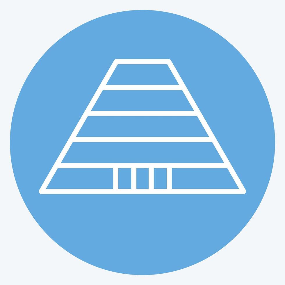 Icon Cradle Of Human Kind. related to South Africa symbol. blue eyes style. simple design illustration vector