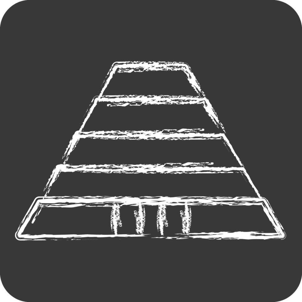 Icon Cradle Of Human Kind. related to South Africa symbol. chalk Style. simple design illustration vector