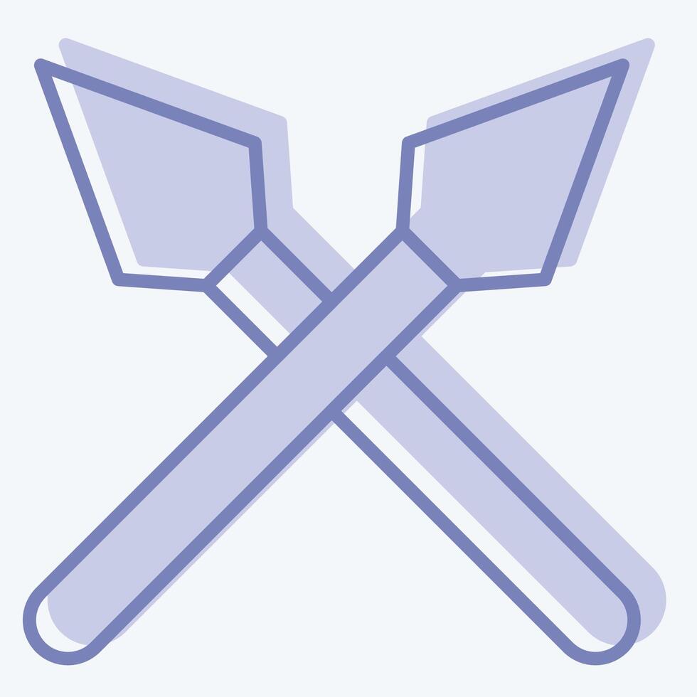 Icon Dance. related to South Africa symbol. two tone style. simple design illustration vector
