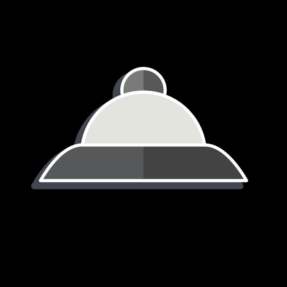 Icon Hat. related to South Africa symbol. glossy style. simple design illustration vector