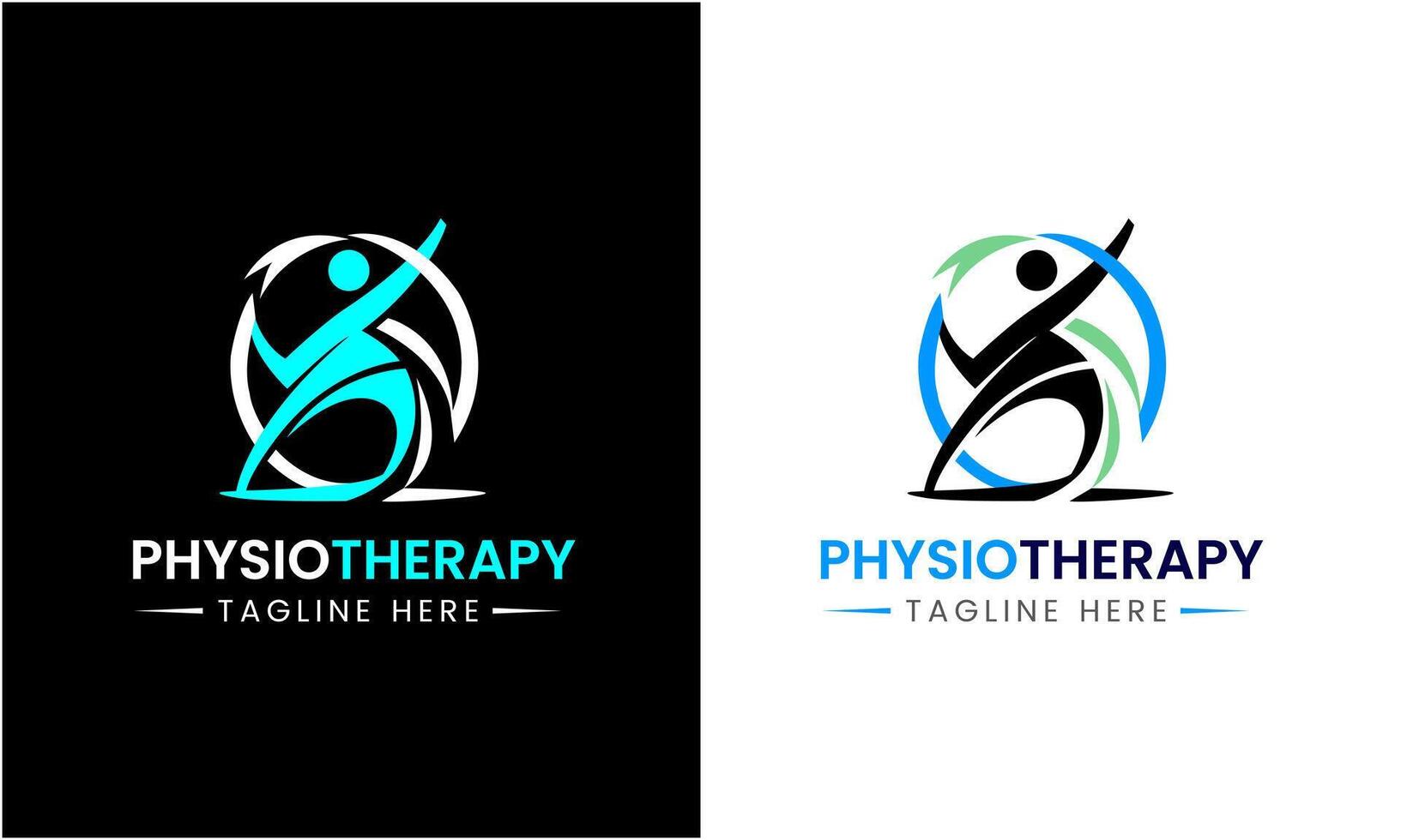 AI generated Physiotherapy vector icon sign symbol logo design template