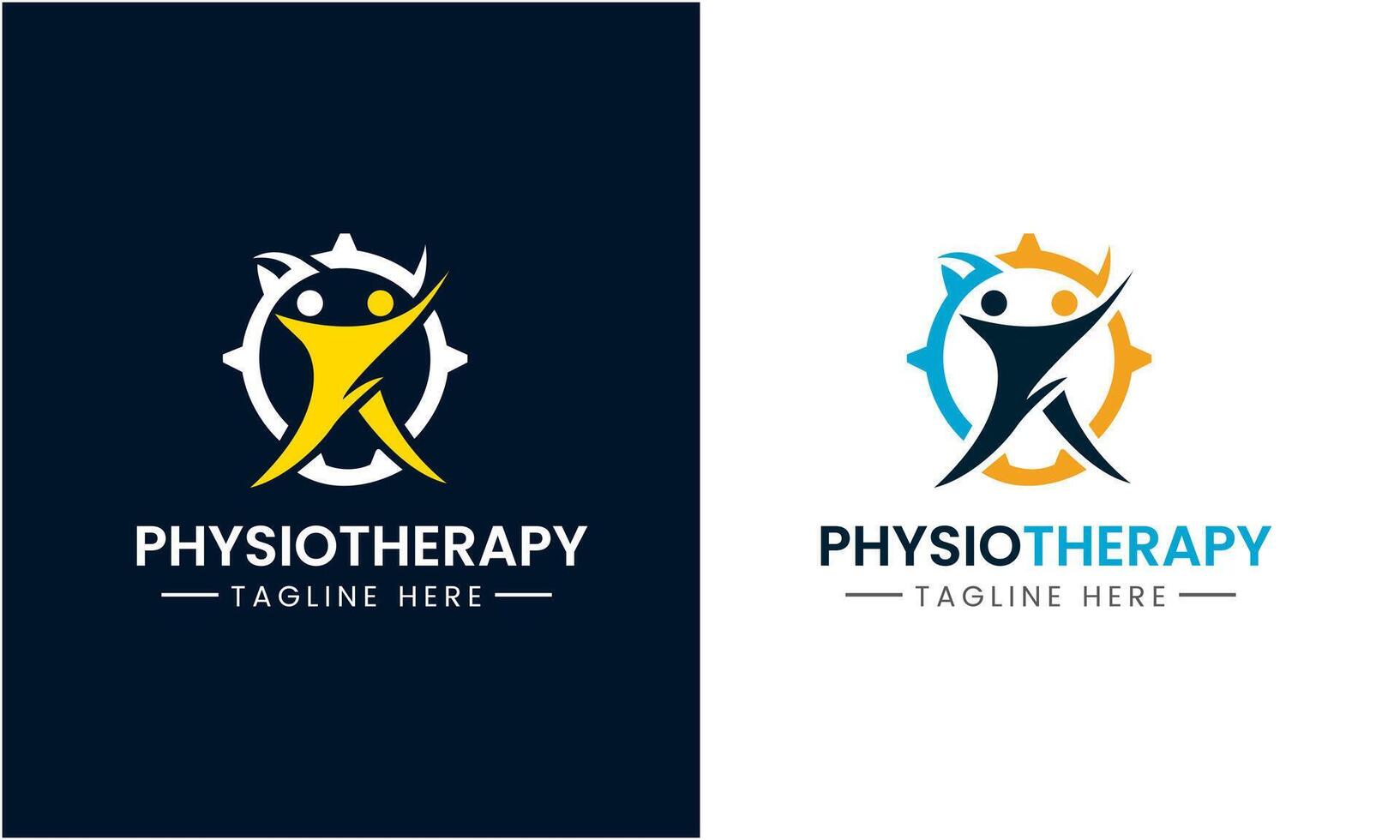 AI generated Physiotherapy vector icon sign symbol logo design template